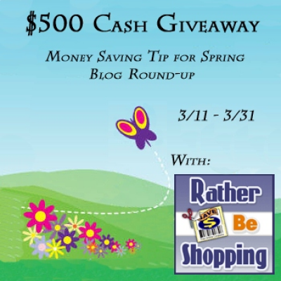 $500 Cash Giveaway – Save Money this Spring through Planning Ahead