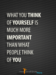What you think of yourself