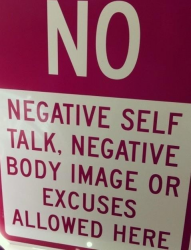 No negative self talk