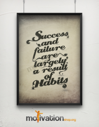 Success and failure are largely a result of habits – New poster!