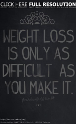 Weight loss is not difficult