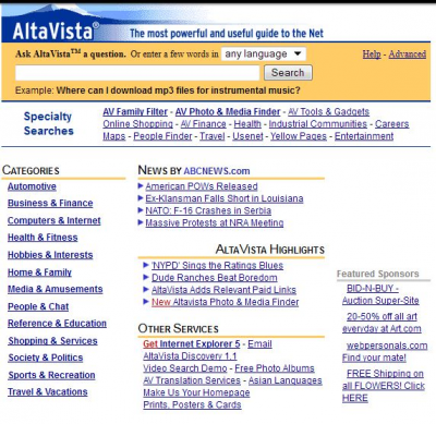 Remember AltaVista? Yahoo Pulls the Plug on the Once Popular Search Engine