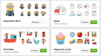 Facebook Stickers Now Available on the Web