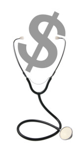 Stethoscope with Dollar Sign